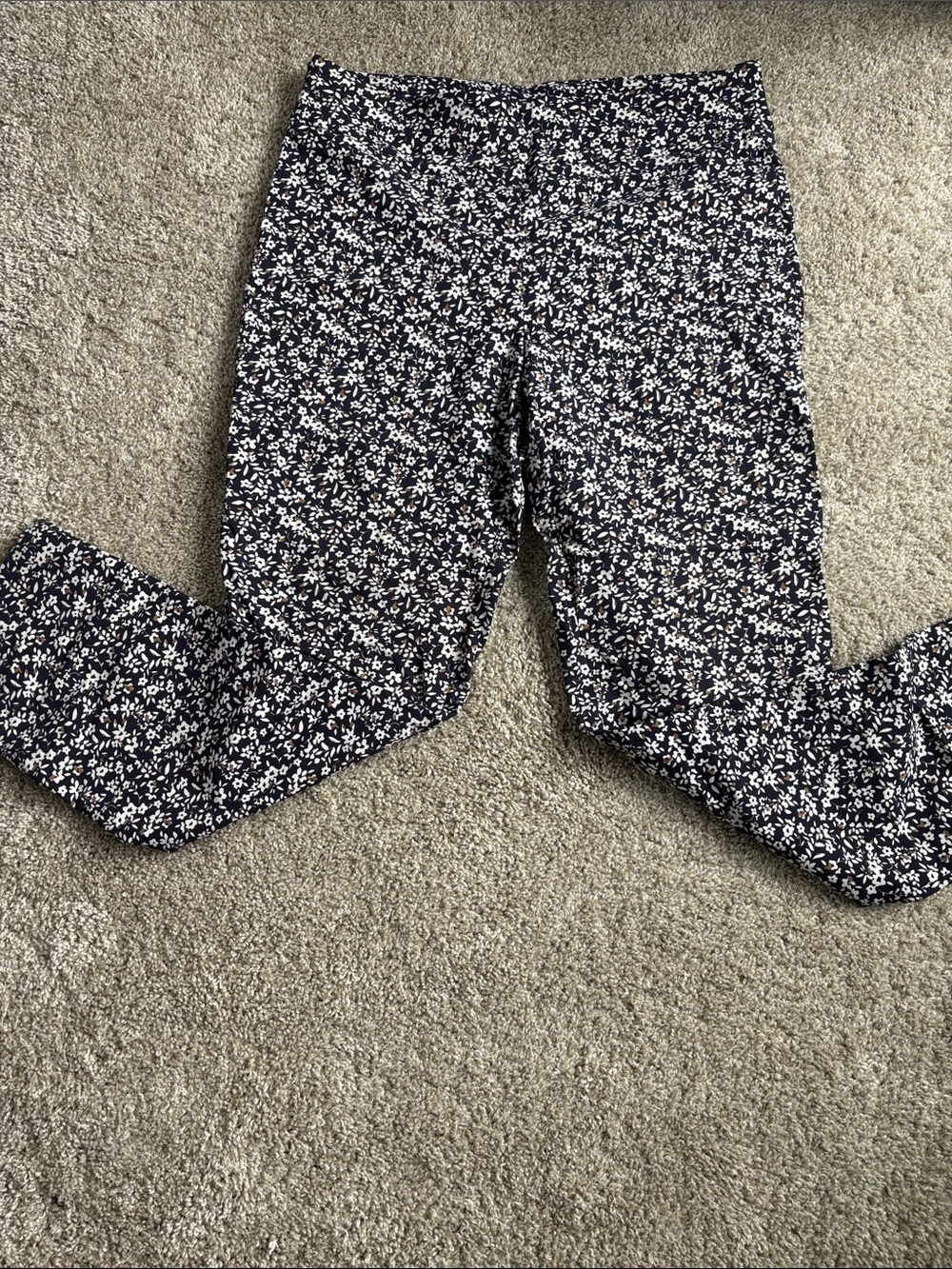 Counterparts Navy White Floral Trousers